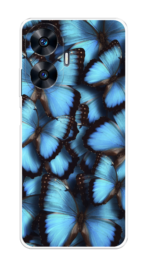 

Чехол Homey на Realme C55 "Тропическая бабочка 2", Голубой;черный, 2513850-1