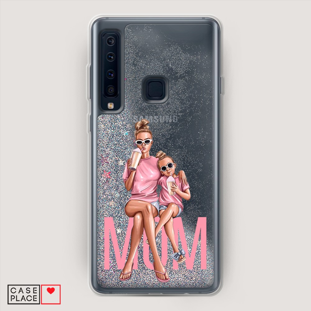 

Жидкий чехол с блестками "Звездный единорог" на Samsung Galaxy A91