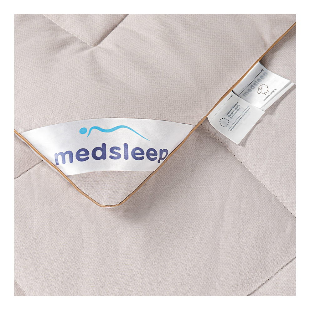 

Одеяло Medsleep Aries 220x240 см хлопок теплое экрю