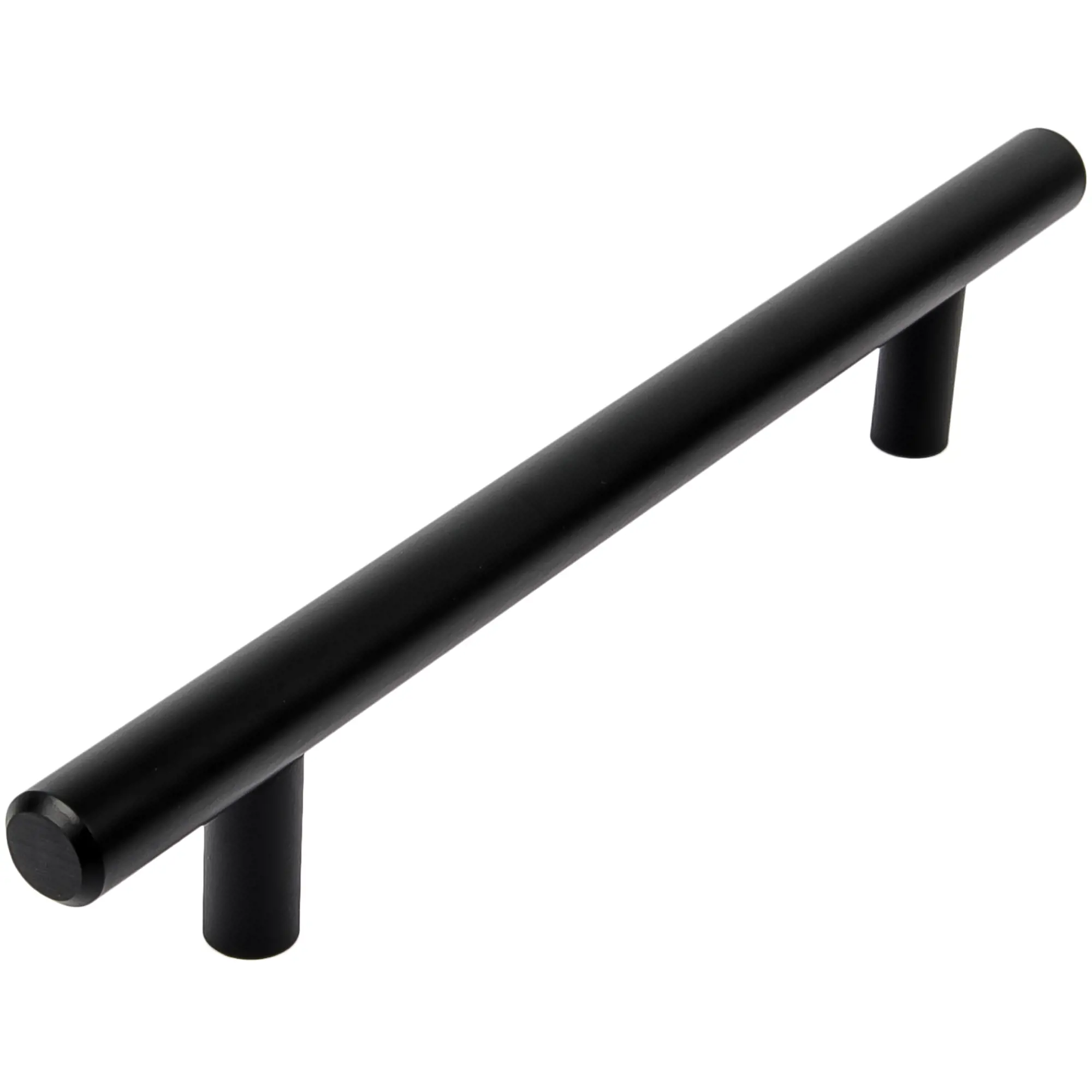 Ручка-рейлинг 128 мм, матовый черный R-3020-128 BL