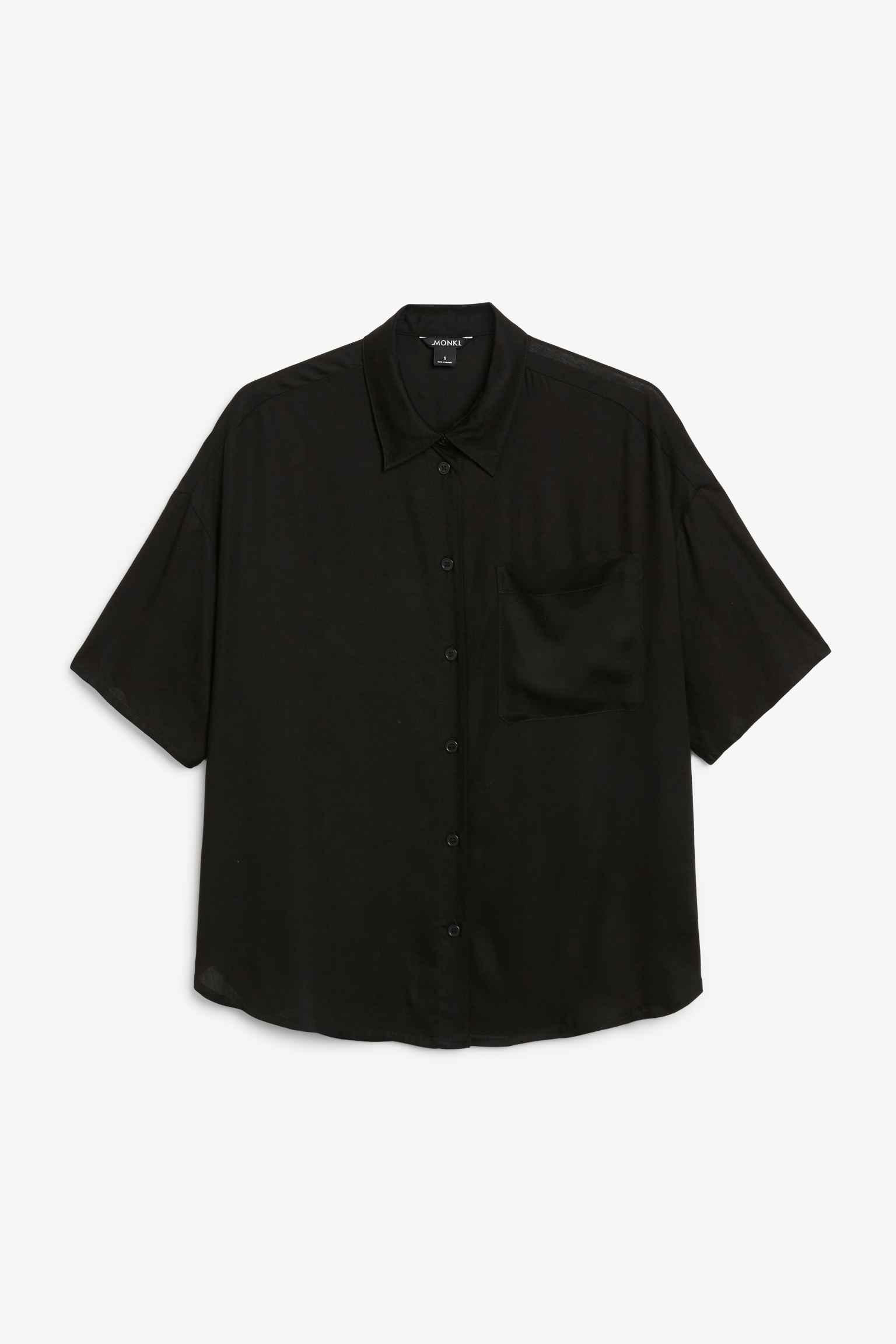 Рубашка женская Monki 972319022 черная S (доставка из-за рубежа)