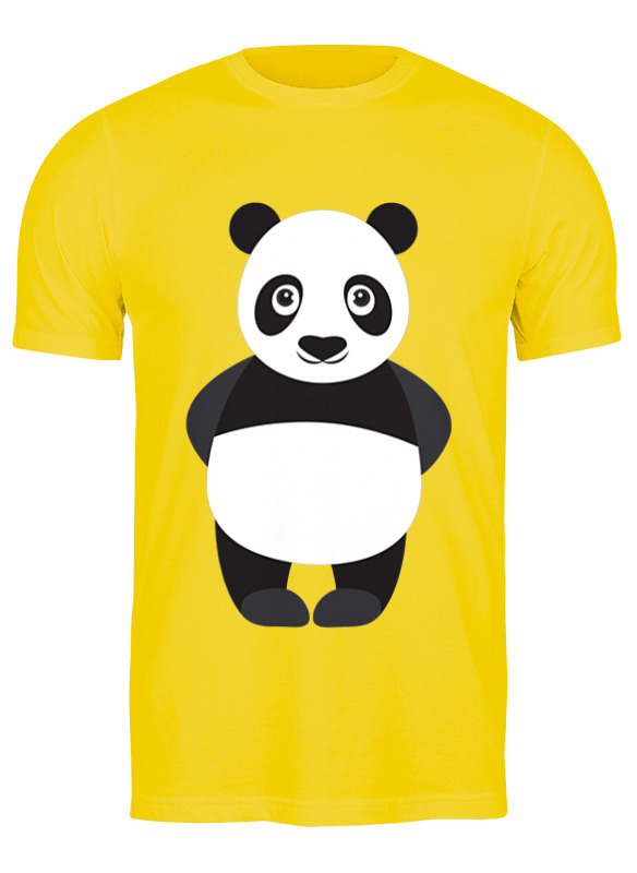 

Футболка мужская Printio Панда желтая 3XL, Желтый, Панда