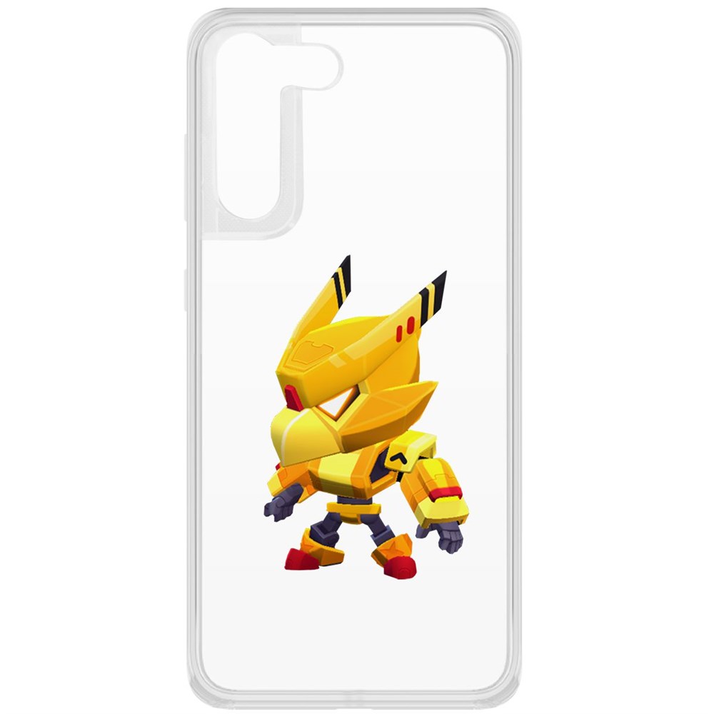 

Чехол-накладка Brawl Stars-Ворон Золотой Меха для Samsung Galaxy S21 FE 5G, Прозрачный
