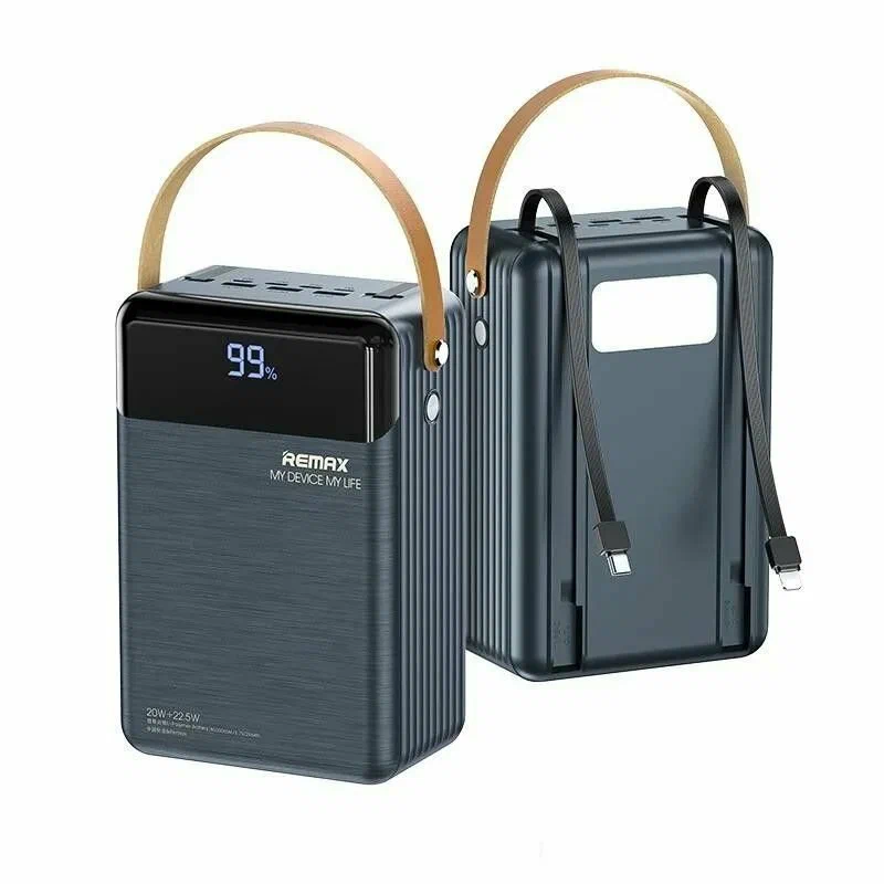 

Внешний аккумулятор Remax 80000 mAh 22.5W с поддержкой быстрой зарядки, черный