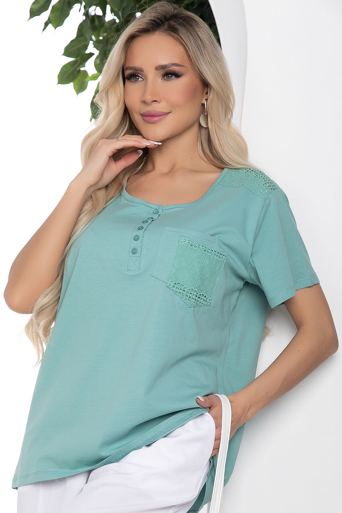 

Блуза женская LT Collection Рената хаки 50 RU, Рената