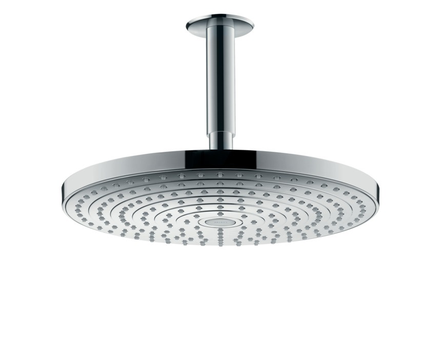 

Hansgrohe 27337000 Верхний душ Raindance Select S 300 2jet, с потолочным подсоединением, 1, Хром