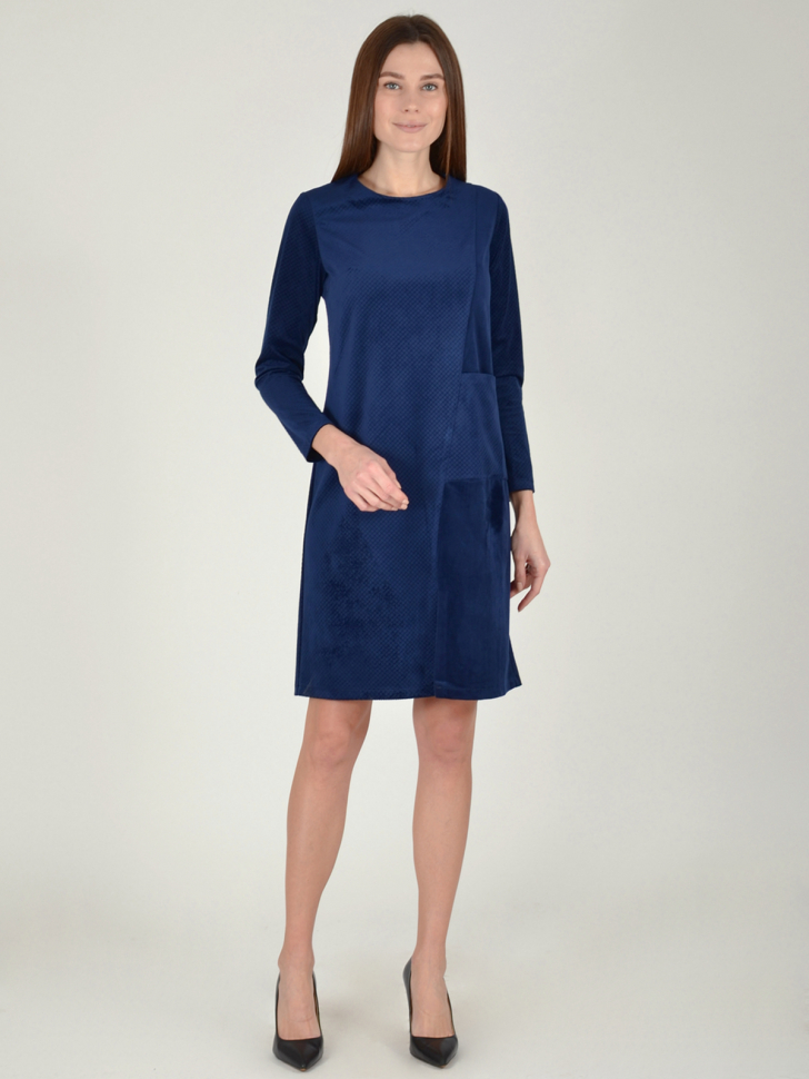 Платье женское Viserdi 1966-тсн 418830 синее 48 RU