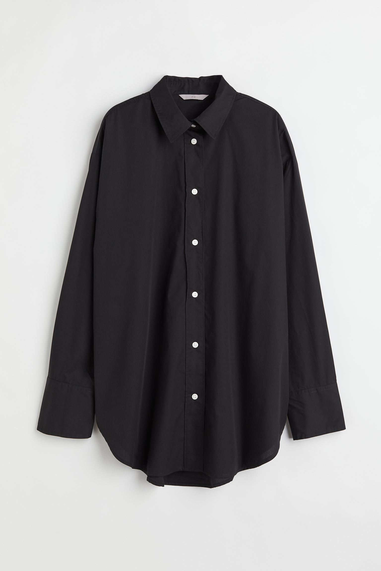 Рубашка женская H&M 1021344008 черная XS (доставка из-за рубежа)
