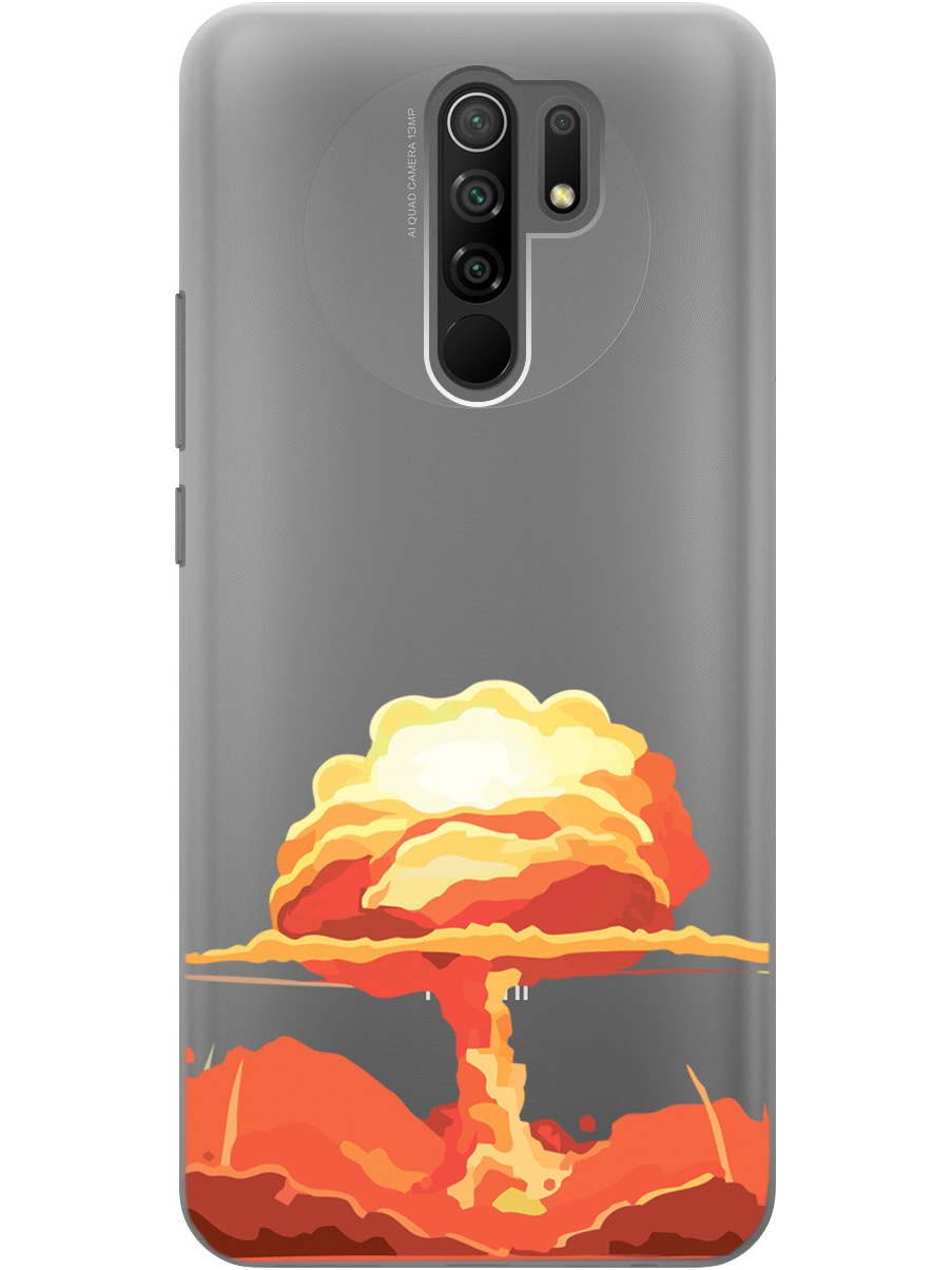 

Чехол на Redmi 9 силиконовый с принтом "Boom", Прозрачный;красный, 20000748