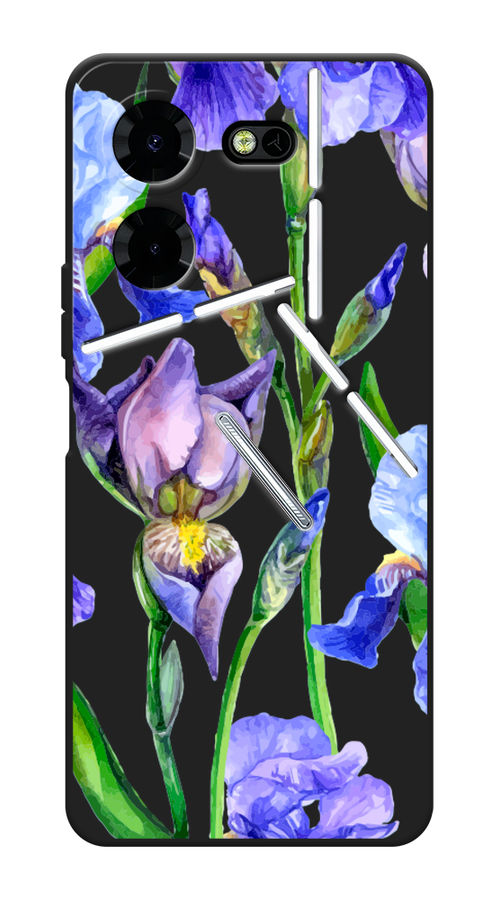 

Чехол Awog на Tecno Pova 5 Pro 5G "Синие ирисы", Фиолетовый;голубой;зеленый, 304552-1