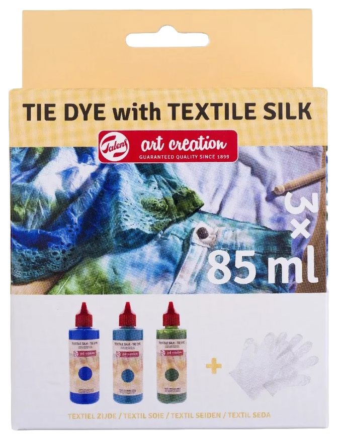 фото Набор красок для текстиля talens art creation tie dye tls-403900003 голубые 3 цвета 85 мл royal talens