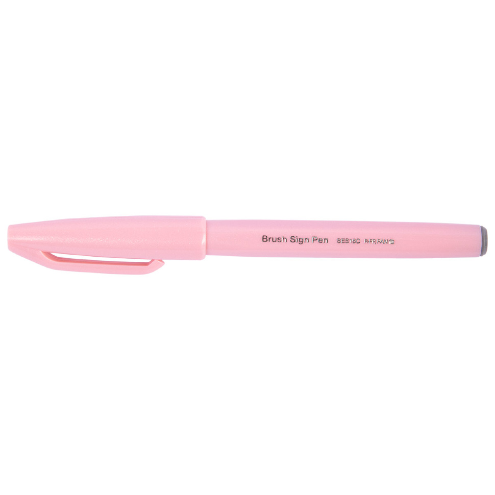 фото Pentel brush sign pen, бледно-розовый