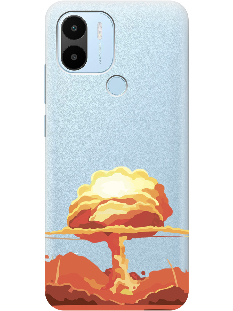 

Чехол на Redmi A1+/Redmi A2+/Poco C50/Poco C51 силиконовый с принтом "Boom", Прозрачный;красный, 20000731