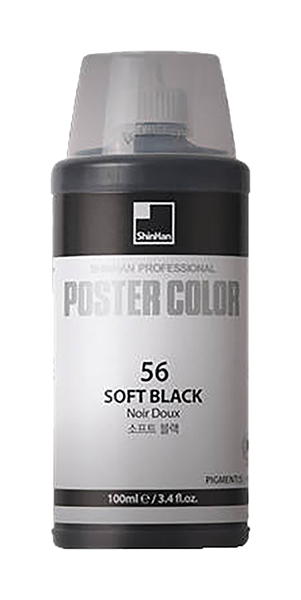 фото Постерная краска shinhanart poster color sh-1320410-0056 100 мл, черная shinhan art international inc.