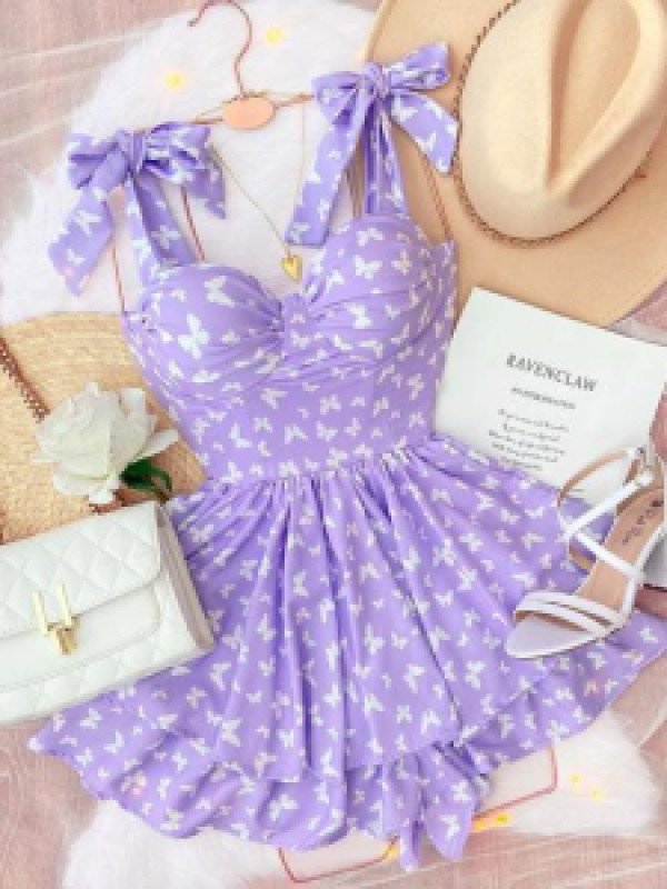 

Платье женское Havens Butik ST04558 фиолетовое L, Фиолетовый, ST04558