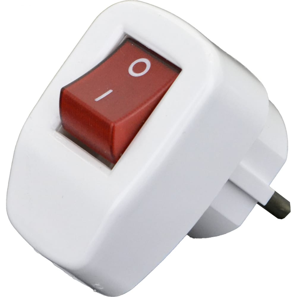 

Вилка AY-KA с выключателем с заземлением 7714800, Белый