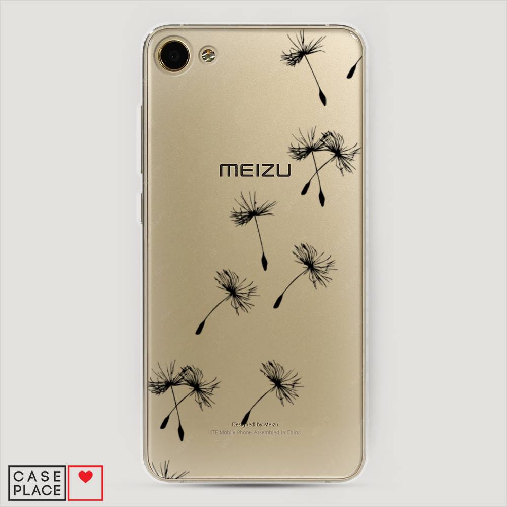 

Чехол Awog на Meizu U10 "Летящие одуванчики", Черный, 71250-8