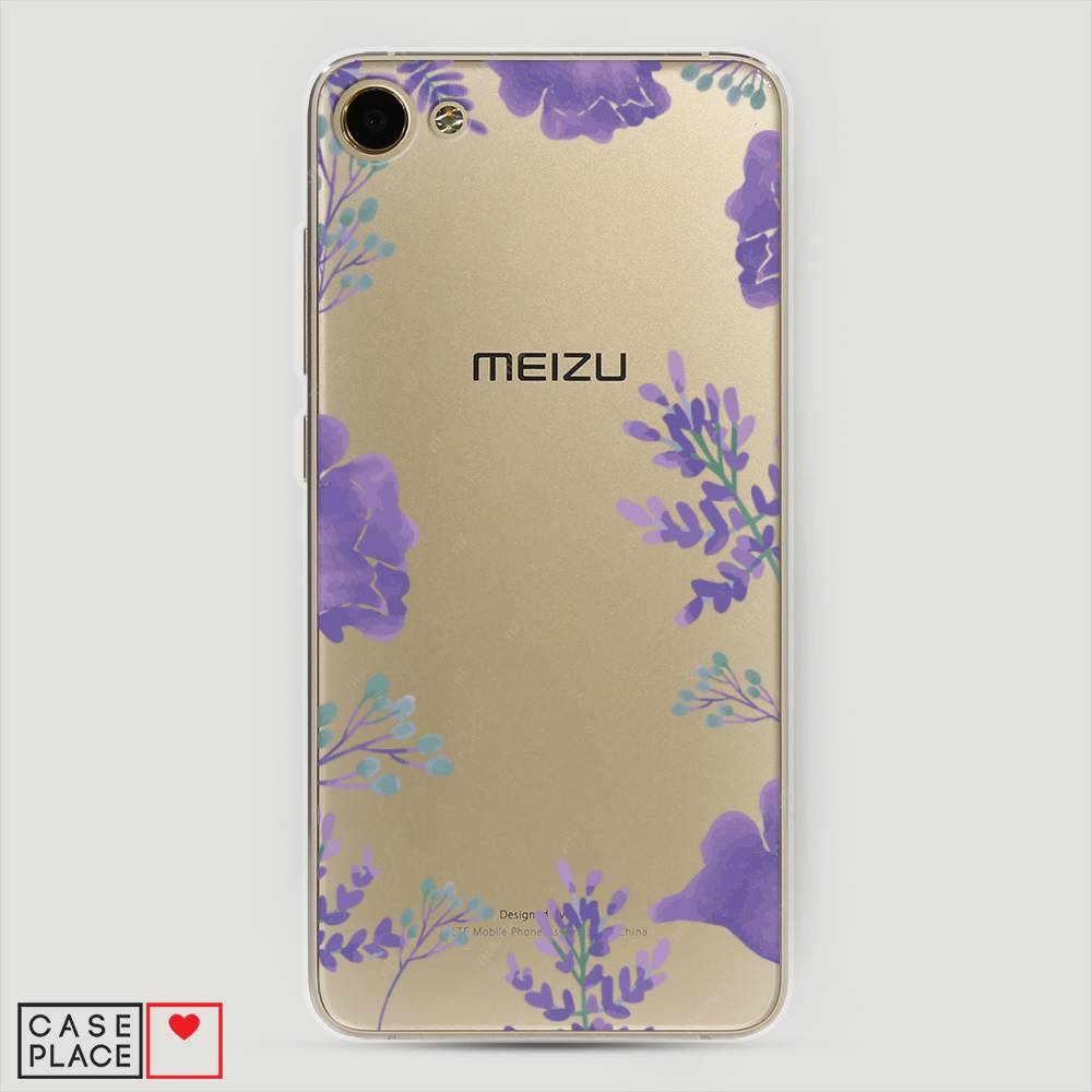

Чехол Awog на Meizu U10 "Сиреневая цветочная рамка", Прозрачный;фиолетовый, 71250-8