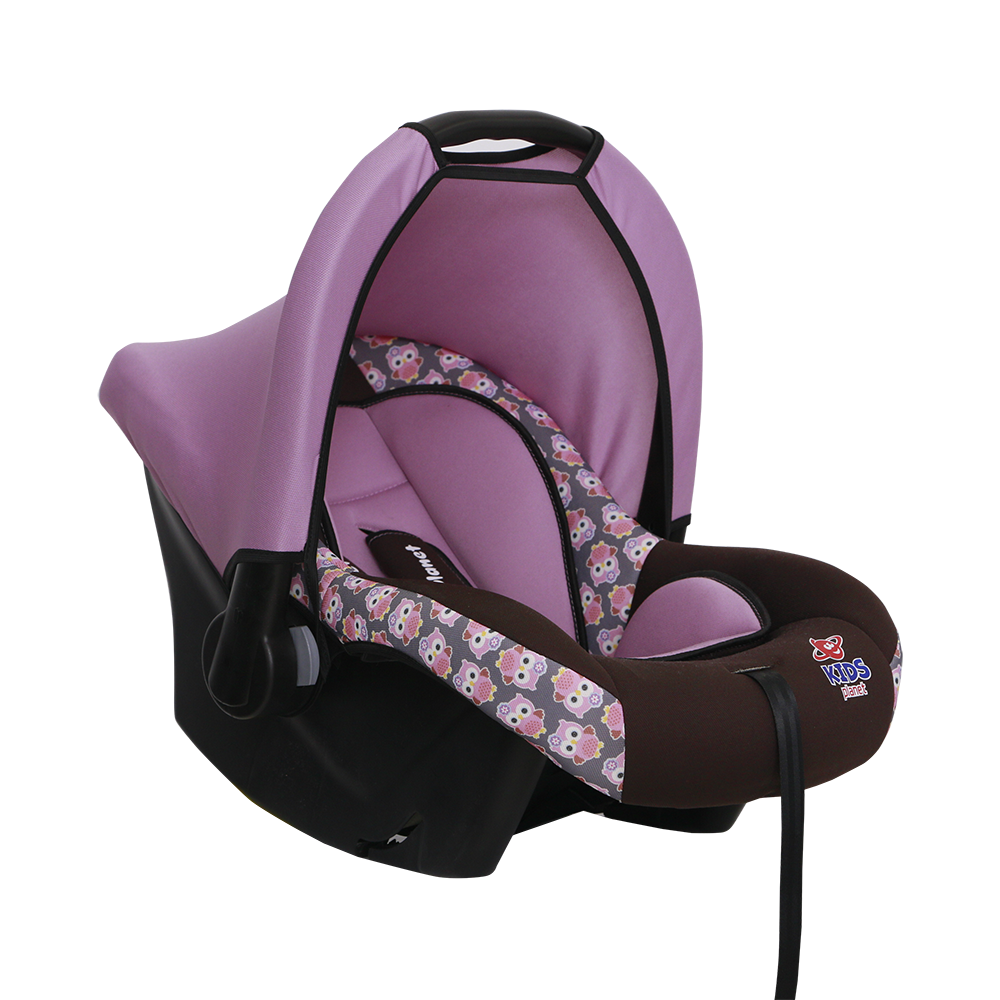 фото Автокресло переноска siger sg321 розовые совы, серия kids planet luna, 0-13 кг 0-13 кг nobrand