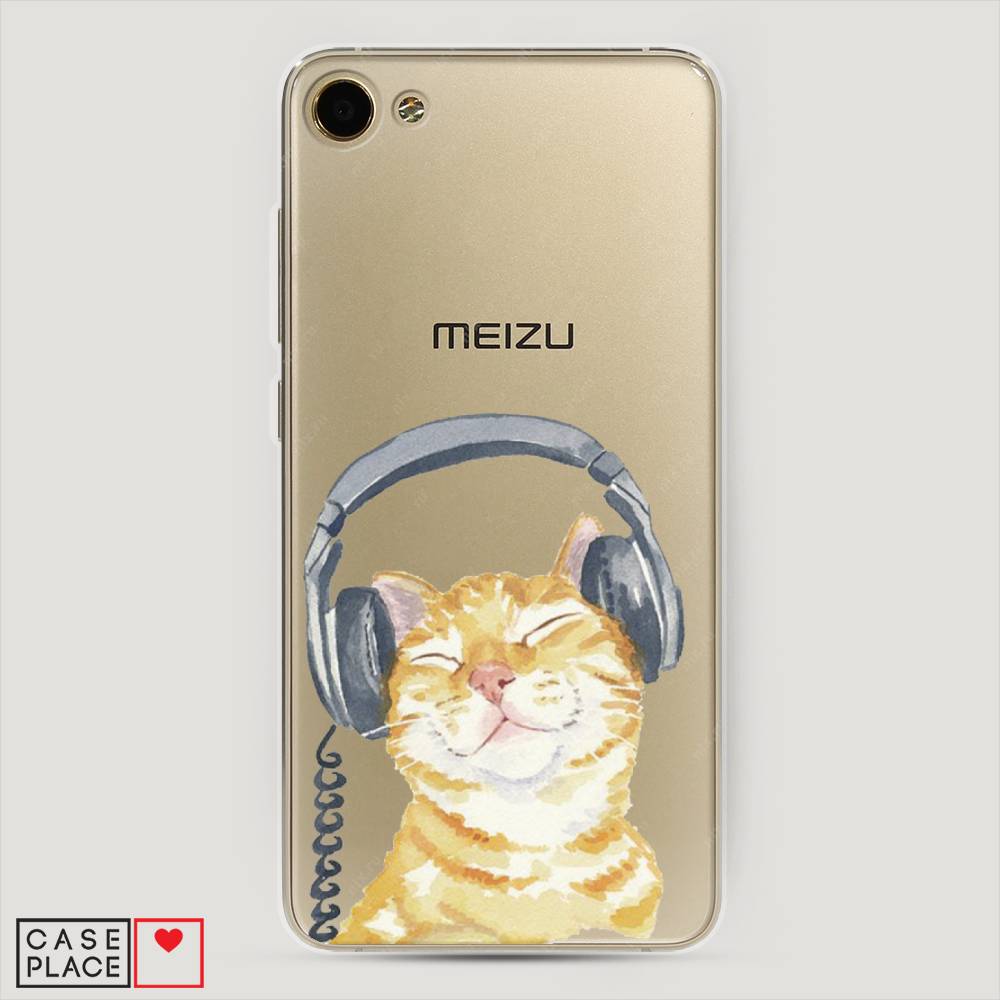 

Чехол Awog "Кот меломан" для Meizu U10