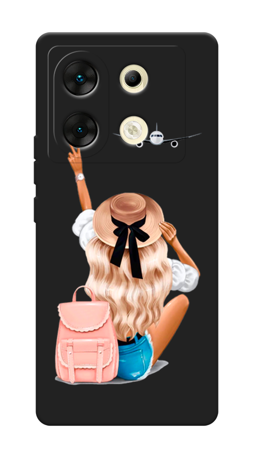 

Чехол Awog на Infinix Zero 30 5G "Автостопом самолетом", Бежевый;белый, 3104952-1