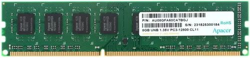 

Оперативная память Apacer (DG.08G2K.KAM), DDR3L 1x8Gb, 1600MHz