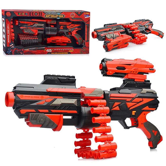 

Бластер FJ015 с мягкими полимерными пулями, в коробке