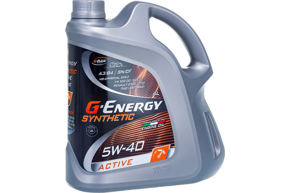Моторное масло G-Energy синтетическое Synthetic Active 5W40 4л