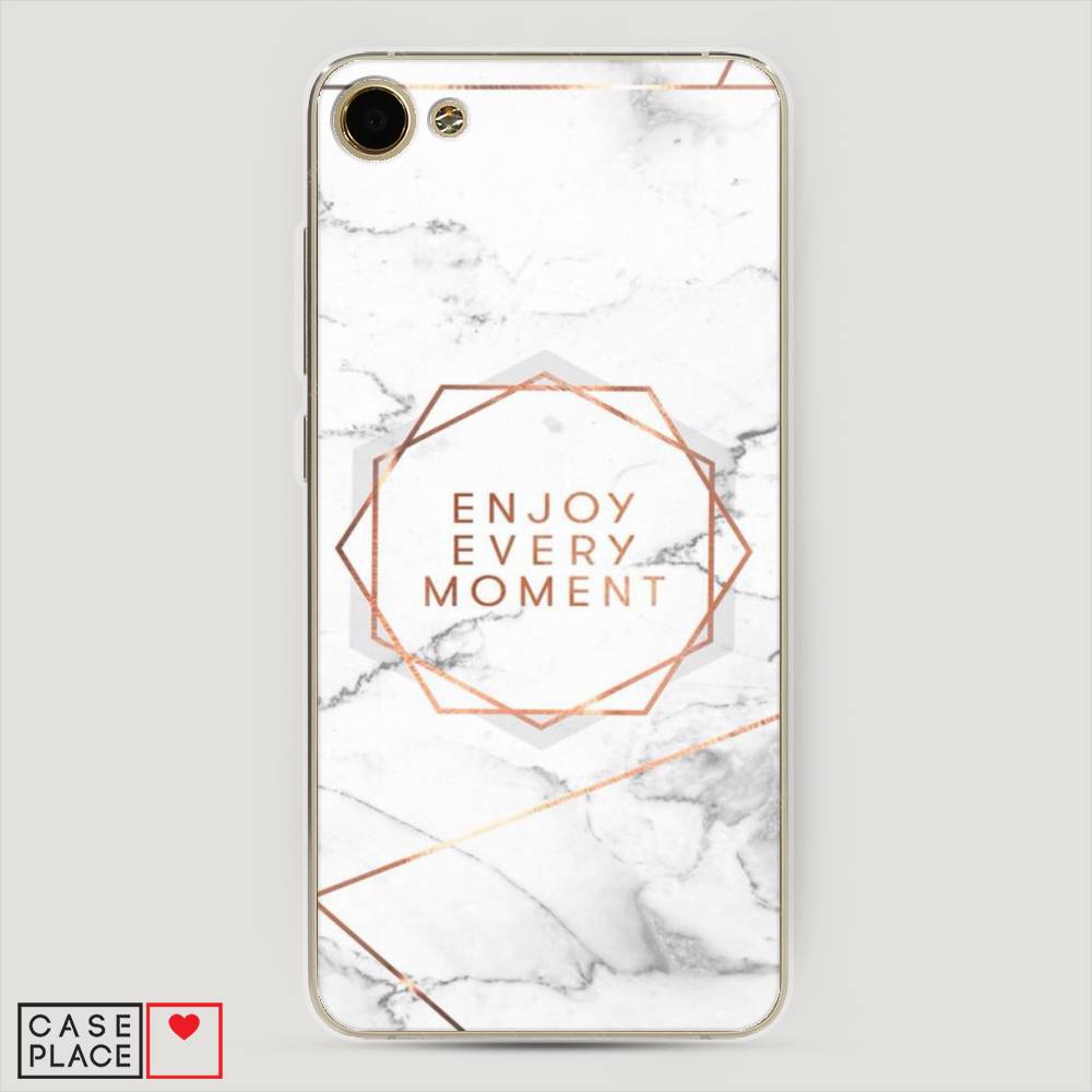 

Чехол Awog на Meizu U10 "Enjoy every moment мрамор", Белый;розовый;серый, 71250-7