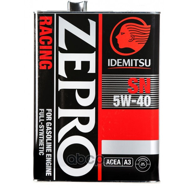 Моторное масло Idemitsu синтетическое zepro racing 5w40 4л