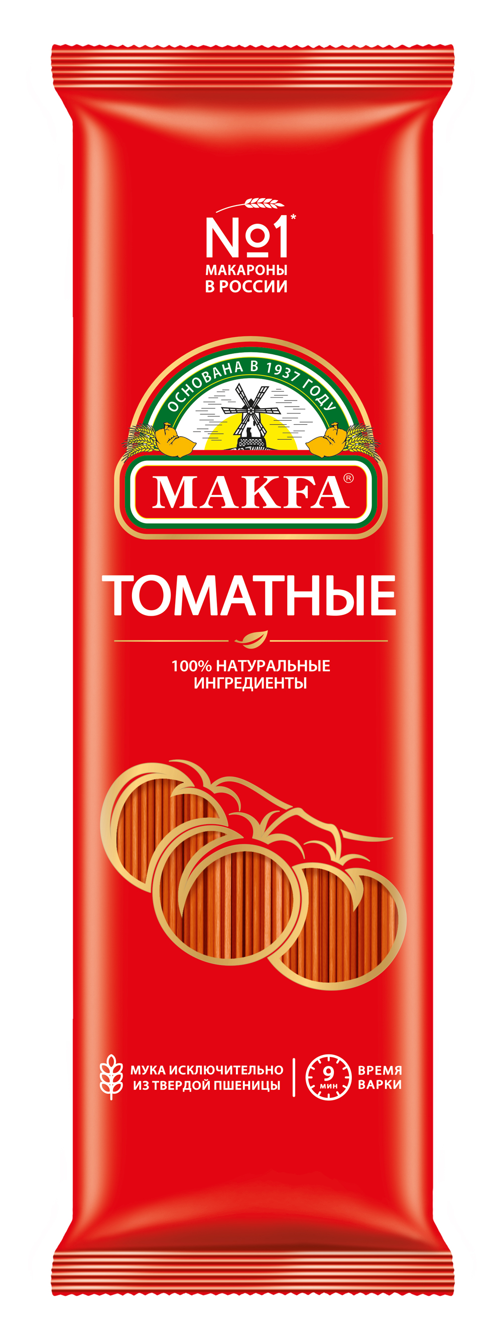 фото Макаронные изделия makfa спагетти томатные цветные 500 г
