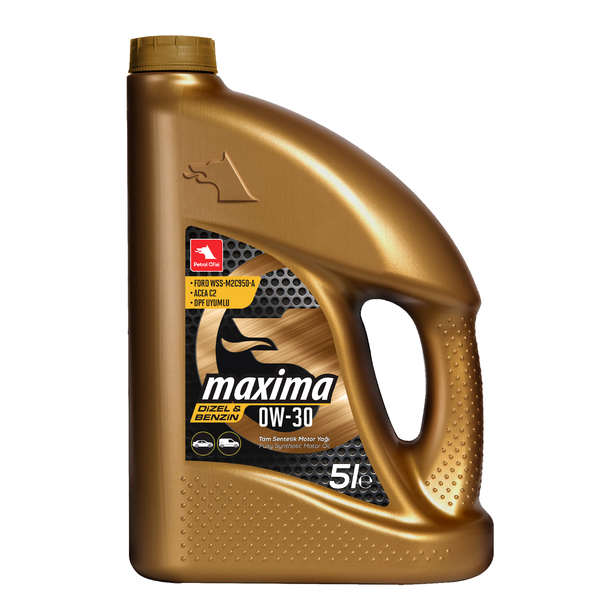 Моторное масло Petrol Ofisi MAXIMA 0W-30 синтетическое 5 л 11170-65YG