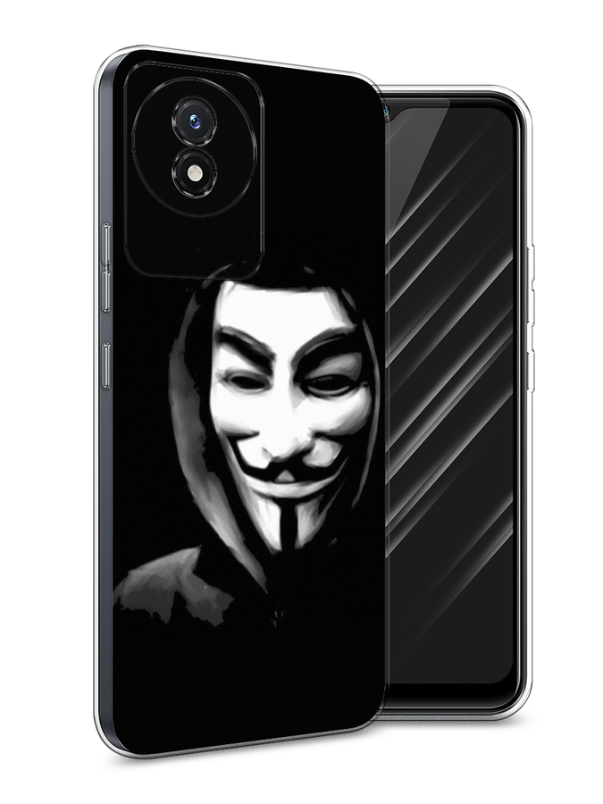 

Чехол Awog на Vivo Y02 "Анонимус", Черный;серый;белый, 268150-5