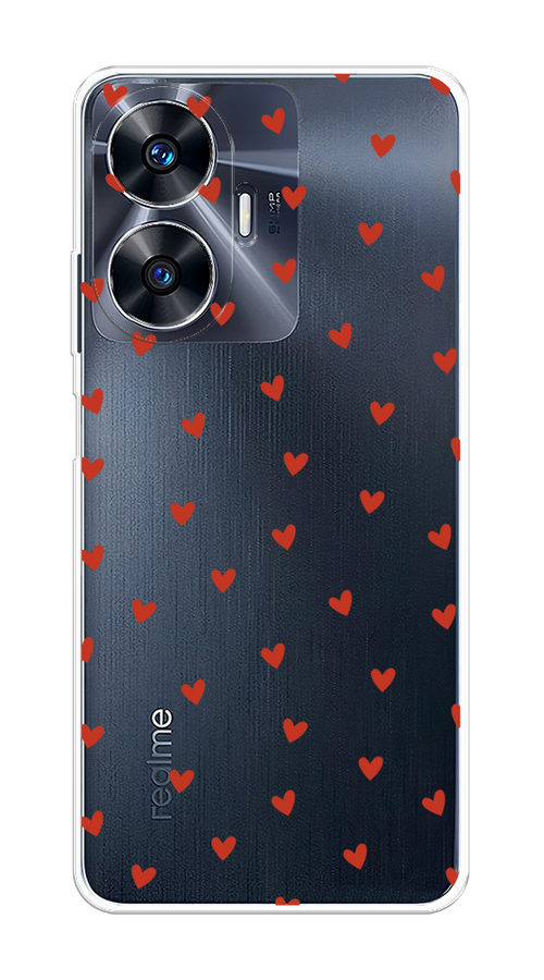 

Чехол Homey на Realme C55 "Red hearts", Красный;прозрачный, 2513850-1