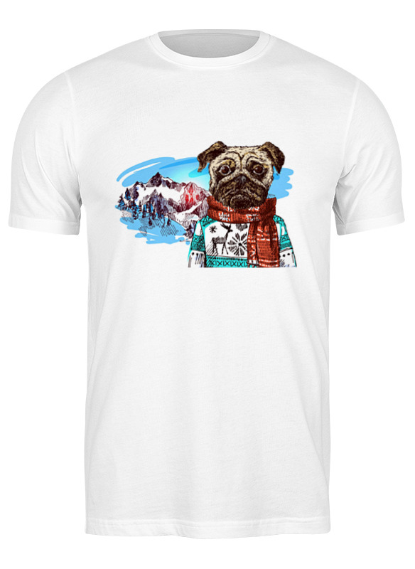 

Футболка мужская Printio Собака белая 3XL, Собака