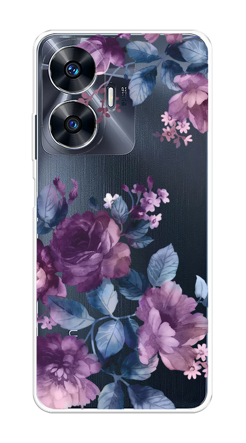 

Чехол Homey на Realme C55 "Purple Blossoms", Синий;фиолетовый, 2513850-1