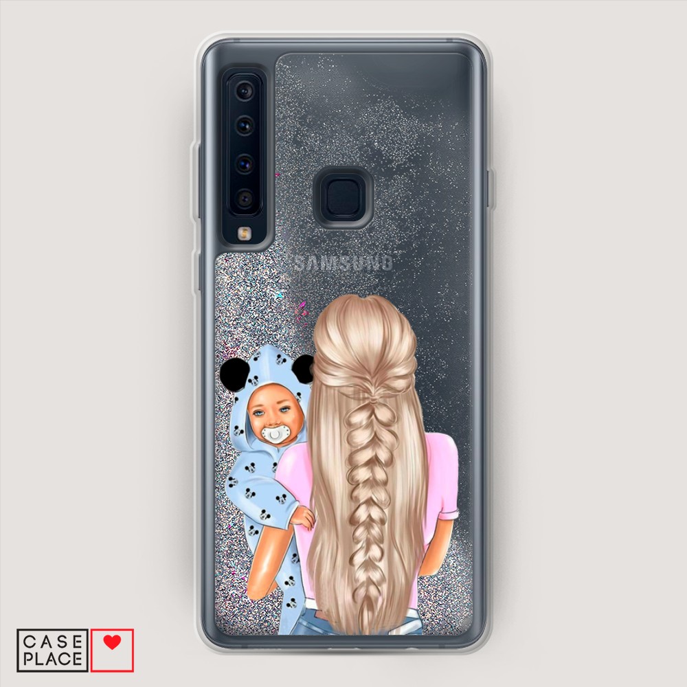 

Жидкий чехол с блестками "Звездный единорог" на Samsung Galaxy A91
