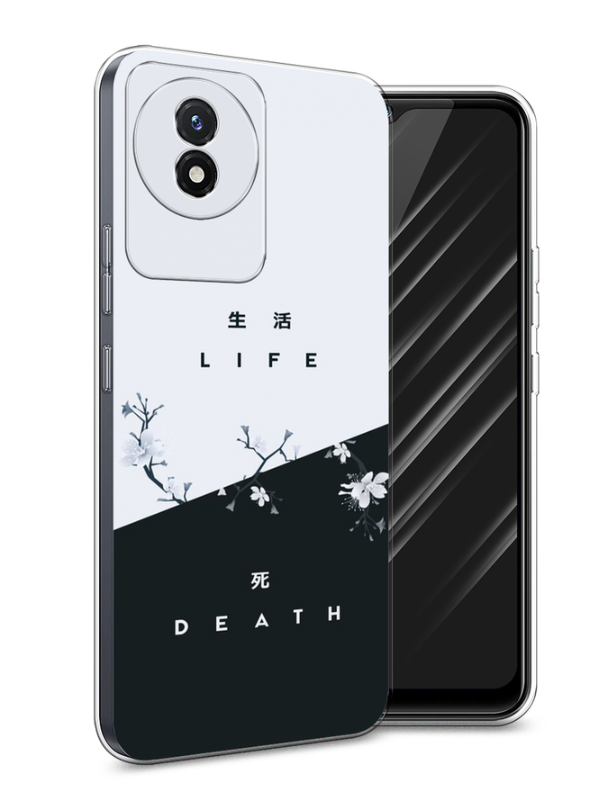 

Чехол Awog на Vivo Y02 "Life and death", Черный;серый, 268150-7