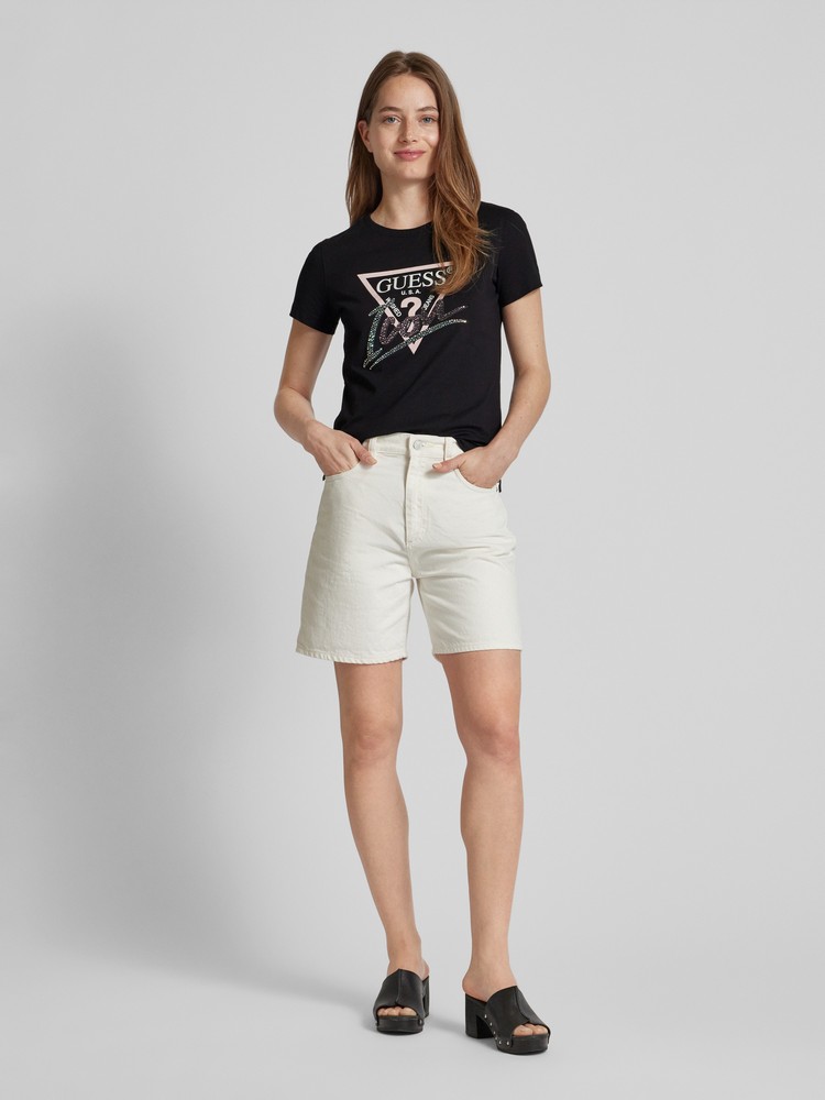 

Футболка женская Guess W4GI20I3Z14 черная L, Черный, W4GI20I3Z14