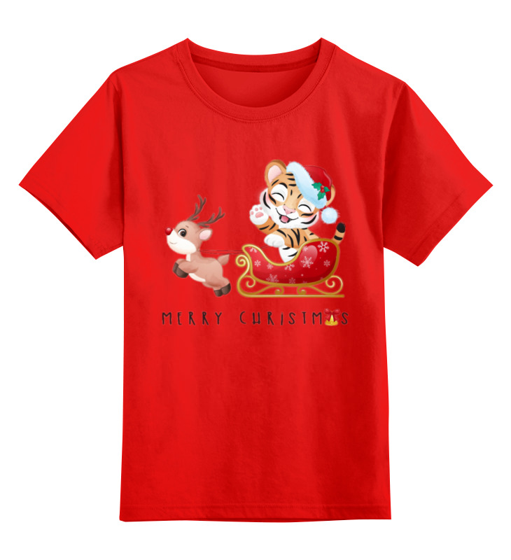 

Футболка детская Printio Год тигра цв. красный р. 152, Год тигра