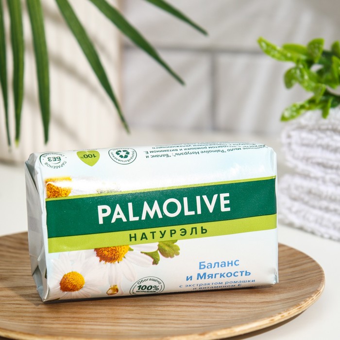 

Мыло PALMOLIVE "Натурэль" "Баланс и Мягкость" с экстрактом ромашки и витамином Е, 90 г (2