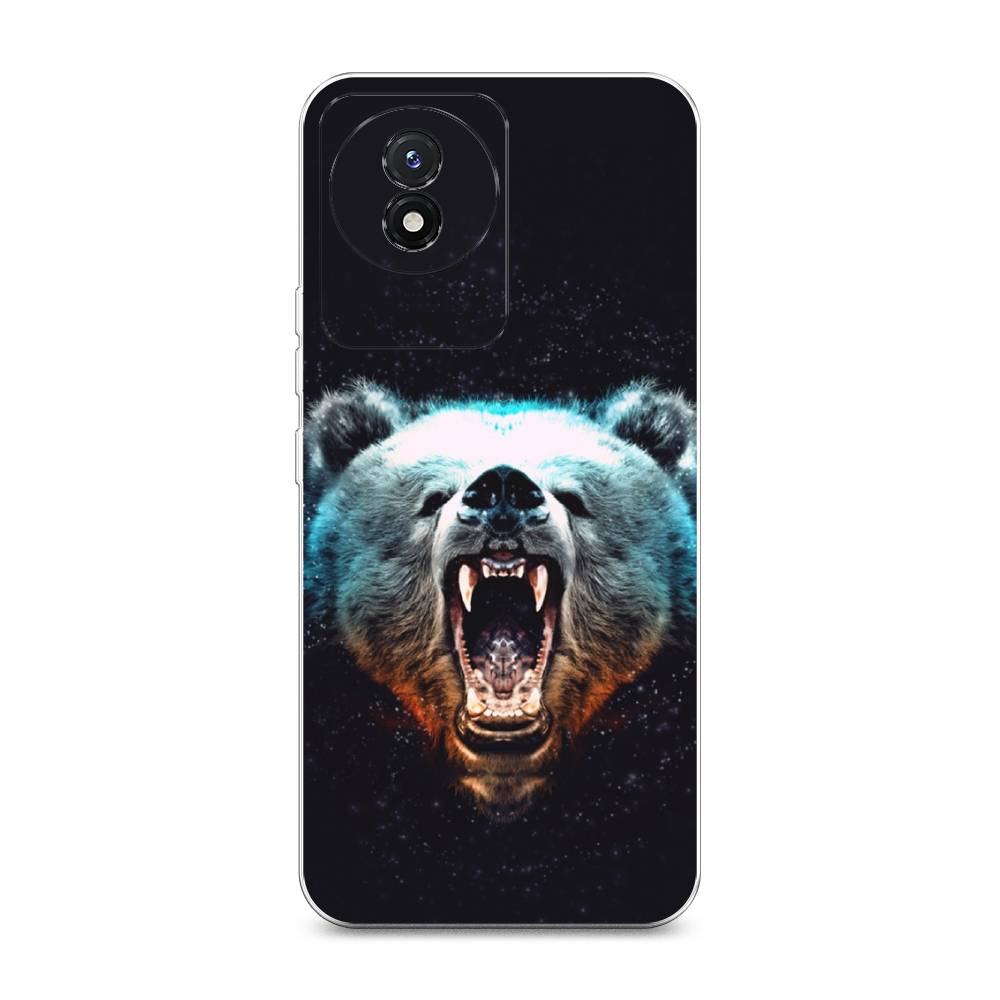 

Чехол Awog на Vivo Y02 "Медведь", Коричневый;голубой;черный, 268150-2