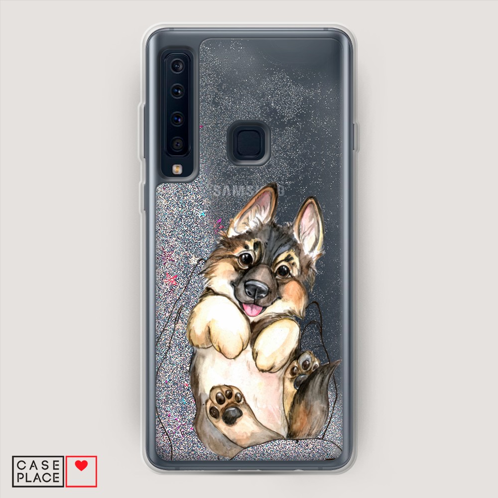 

Жидкий чехол с блестками "Звездный единорог" на Samsung Galaxy A91