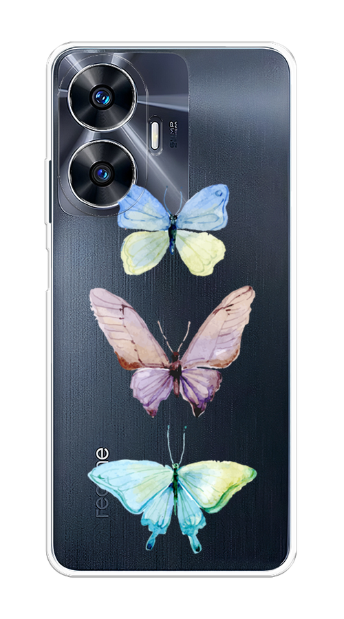 

Чехол Homey на Realme C55 "Акварельные бабочки", Бирюзовый;розовый, 2513850-1