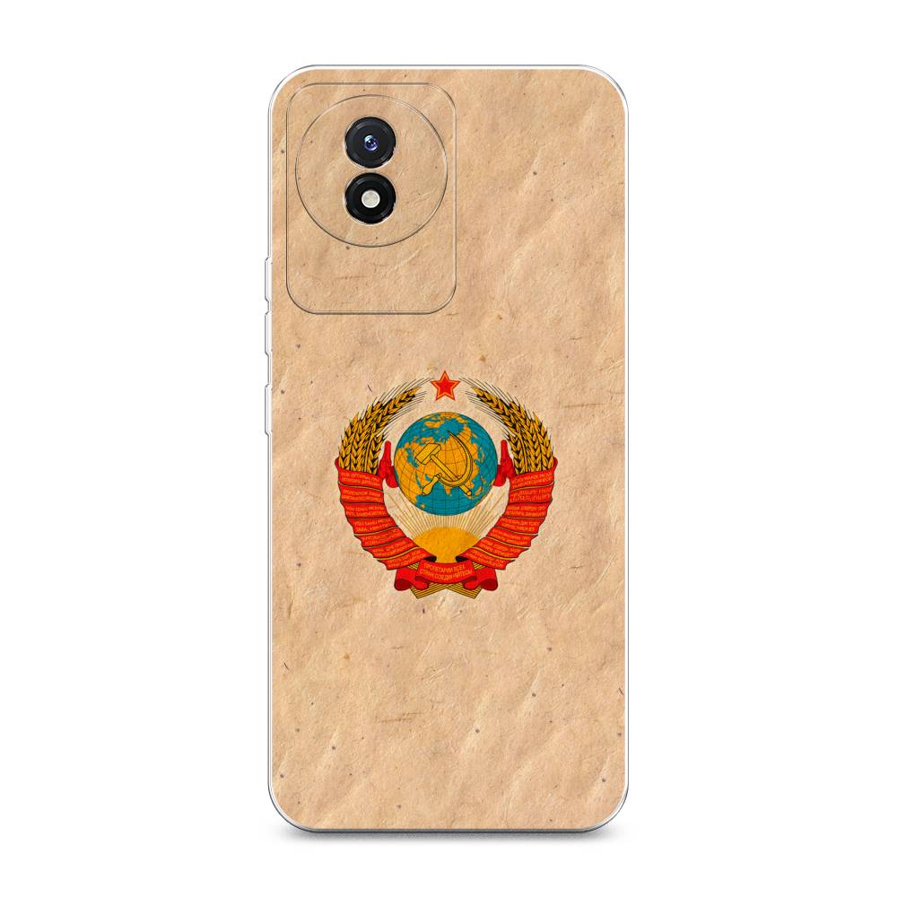 

Чехол Awog на Vivo Y02 "Союз пролетариев", Бежевый;красный, 268150-10
