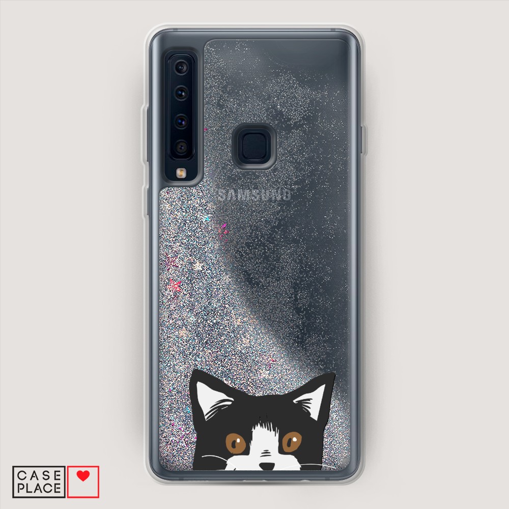 

Жидкий чехол с блестками "Звездный единорог" на Samsung Galaxy A91