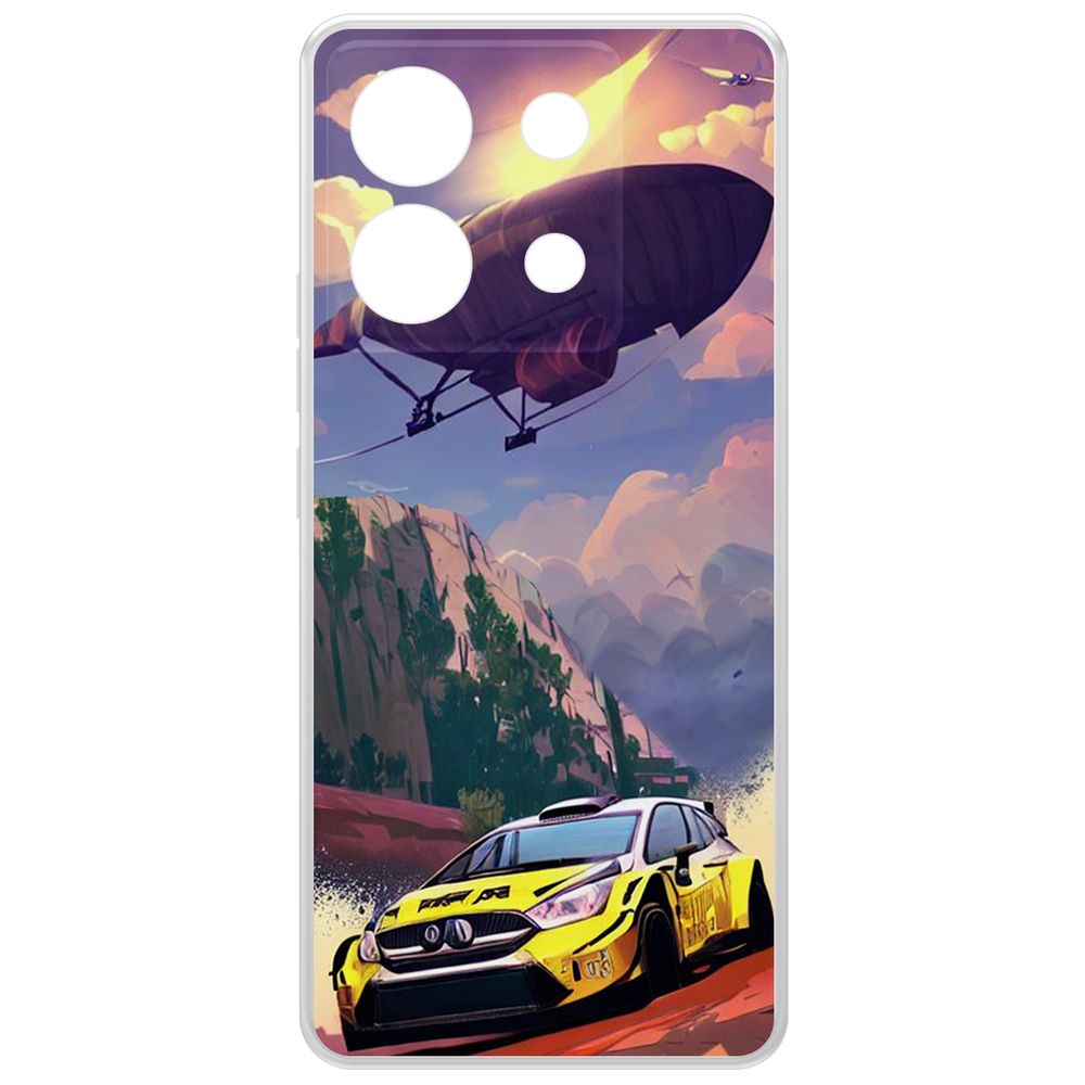 

Чехол-накладка Krutoff Clear Case Гонка для Xiaomi Redmi Note 13 Pro 5G, Прозрачный