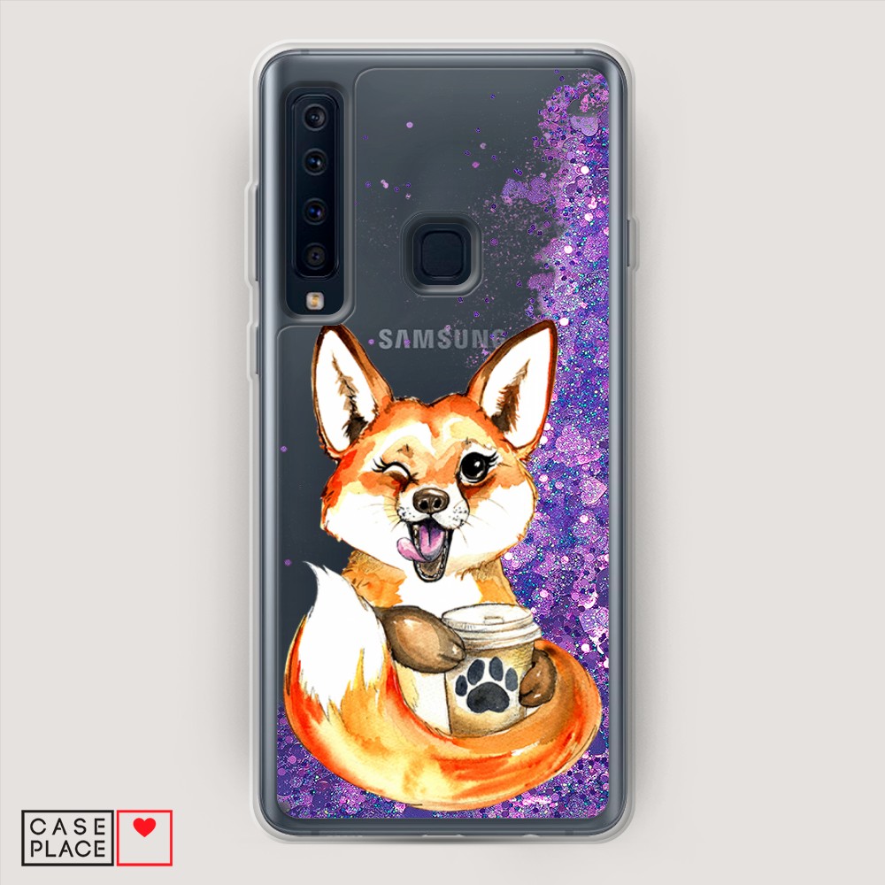 

Чехол Awog "Подмигивающая лиса с кофе" на Samsung Galaxy A9 (2018), 26692-1