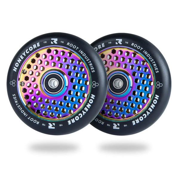 Колеса для самоката Root Industries Honeycore Wheels 110x24mm 2шт Black Rocket Fuel