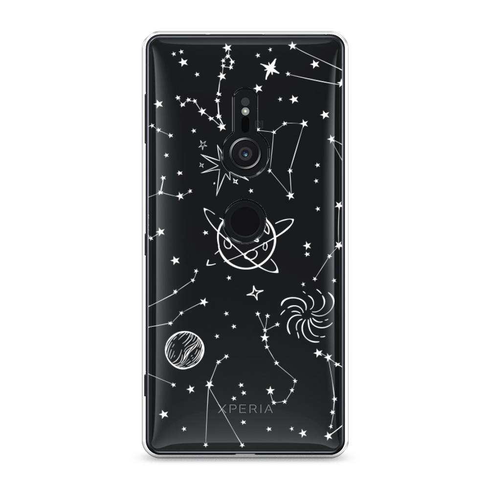 

Чехол для Sony Xperia XZ2 "Планеты в космосе", Белый, 52850-2